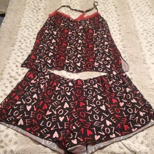 YMI Black and Red Intimates Pajama Set